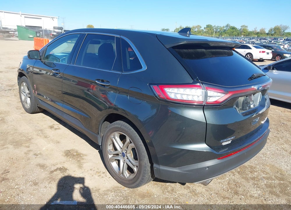 2015 FORD EDGE TITANIUM VIN: 2FMTK4K96FBB01007