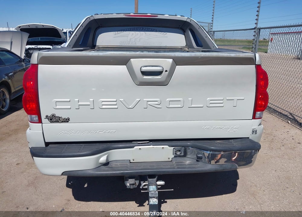 2006 CHEVROLET AVALANCHE 1500 Z66 VIN: 3GNEC12Z56G226285