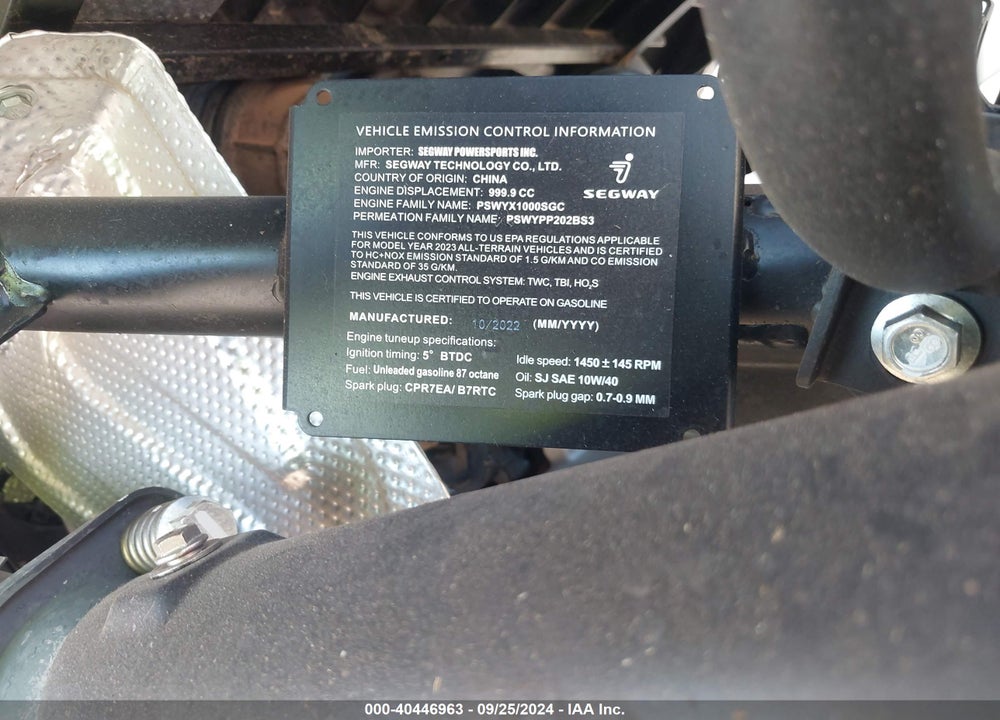 2023 UNKNOWN POWERSPORTS VILLAIN SX10 VIN: H0MSBWX67N8000264
