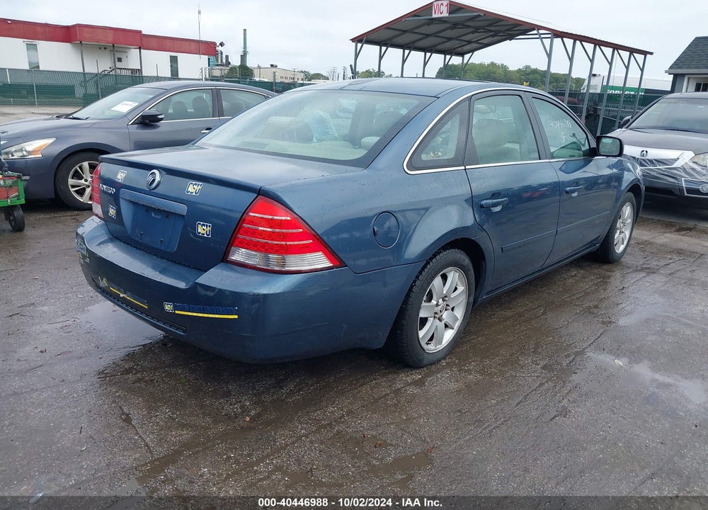 2005 MERCURY MONTEGO LUXURY VIN: 1MEFM40145G614402