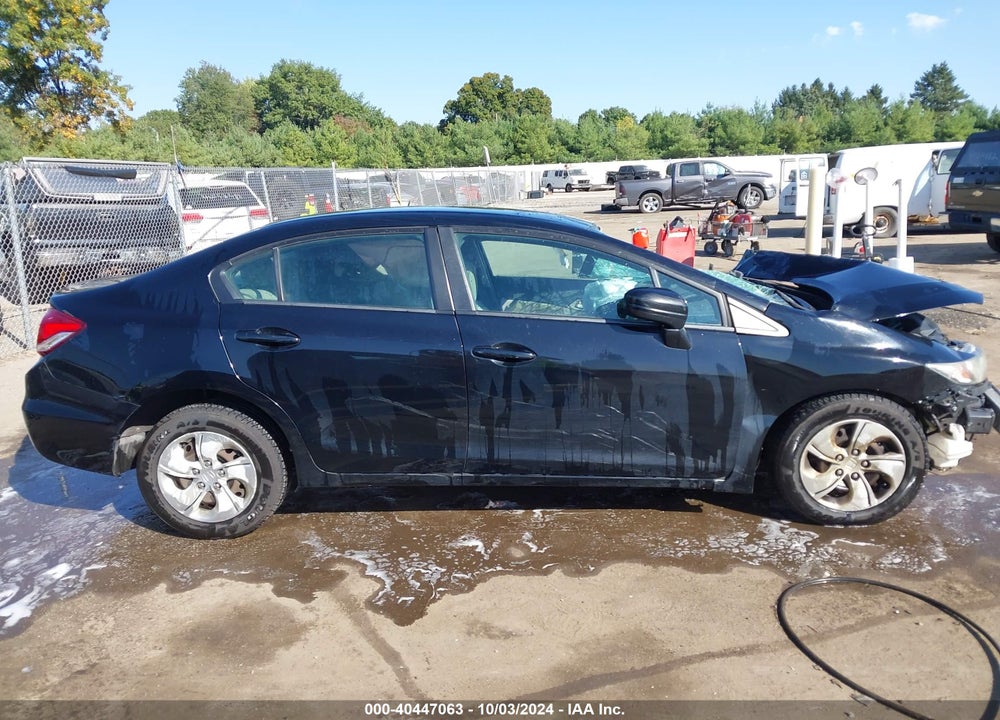 2015 HONDA CIVIC LX VIN: 19XFB2F50FE100666
