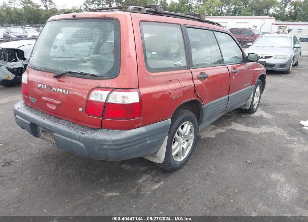 2001 SUBARU FORESTER L VIN: JF1SF63511H722619