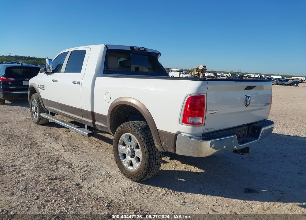 2018 RAM 2500 LAIE MEGA CAB 4X4 6'4 BOX VIN: 3C6UR5NL0JG327798