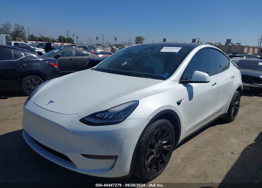 2021 TESLA MODEL Y LONG RANGE DUAL MOTOR ALL-WHEEL DRIVE VIN: 5YJYGDEE6MF228795