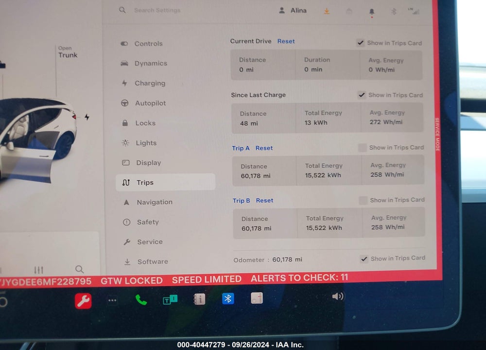2021 TESLA MODEL Y LONG RANGE DUAL MOTOR ALL-WHEEL DRIVE VIN: 5YJYGDEE6MF228795