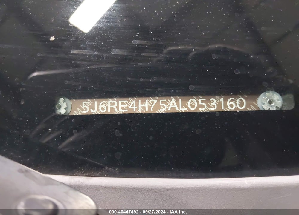 2010 HONDA CR-V EX-L VIN: 5J6RE4H75AL053160