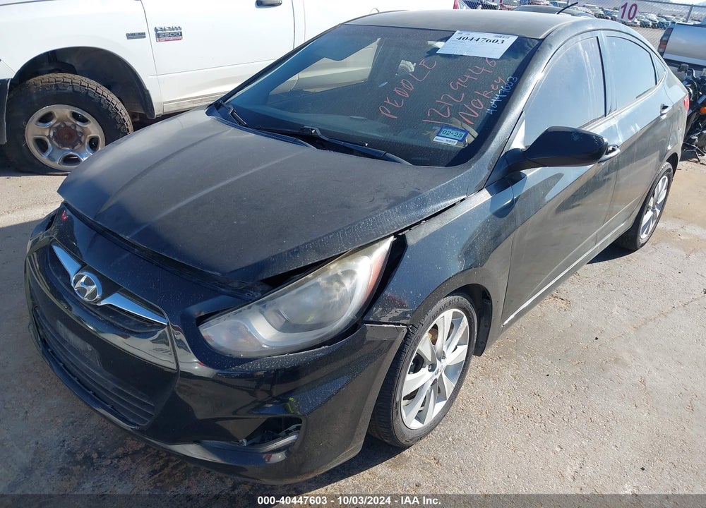 2013 HYUNDAI ACCENT GLS VIN: KMHCU4AE1DU580324