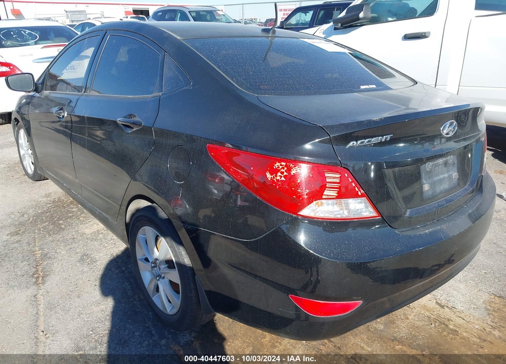 2013 HYUNDAI ACCENT GLS VIN: KMHCU4AE1DU580324
