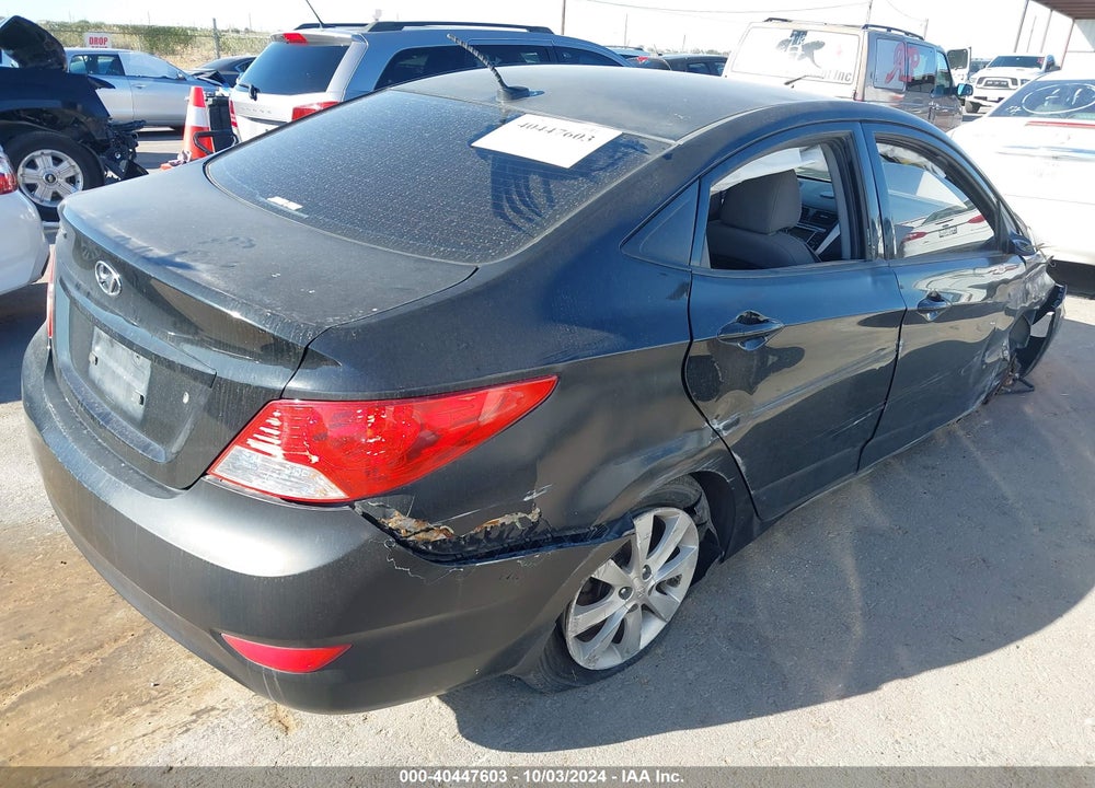 2013 HYUNDAI ACCENT GLS VIN: KMHCU4AE1DU580324