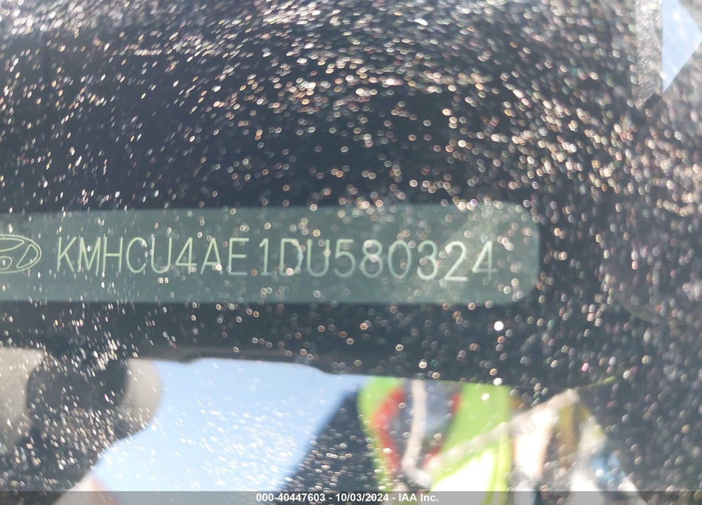 2013 HYUNDAI ACCENT GLS VIN: KMHCU4AE1DU580324