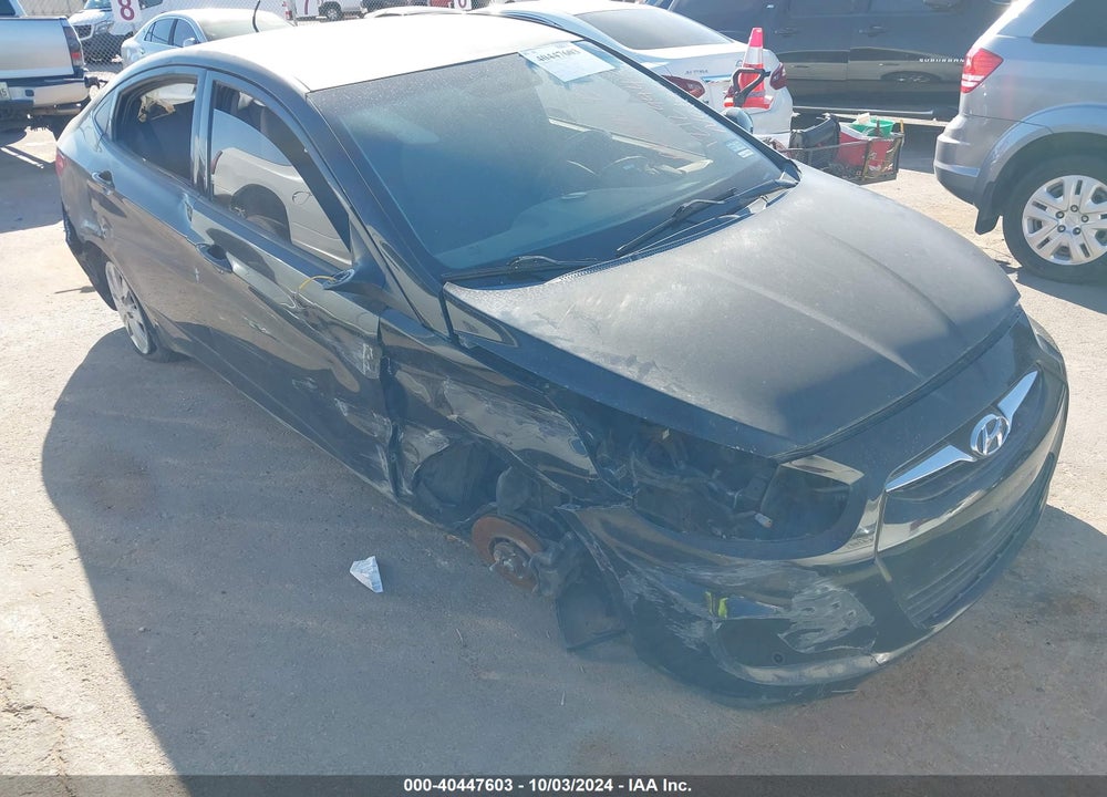 2013 HYUNDAI ACCENT GLS VIN: KMHCU4AE1DU580324