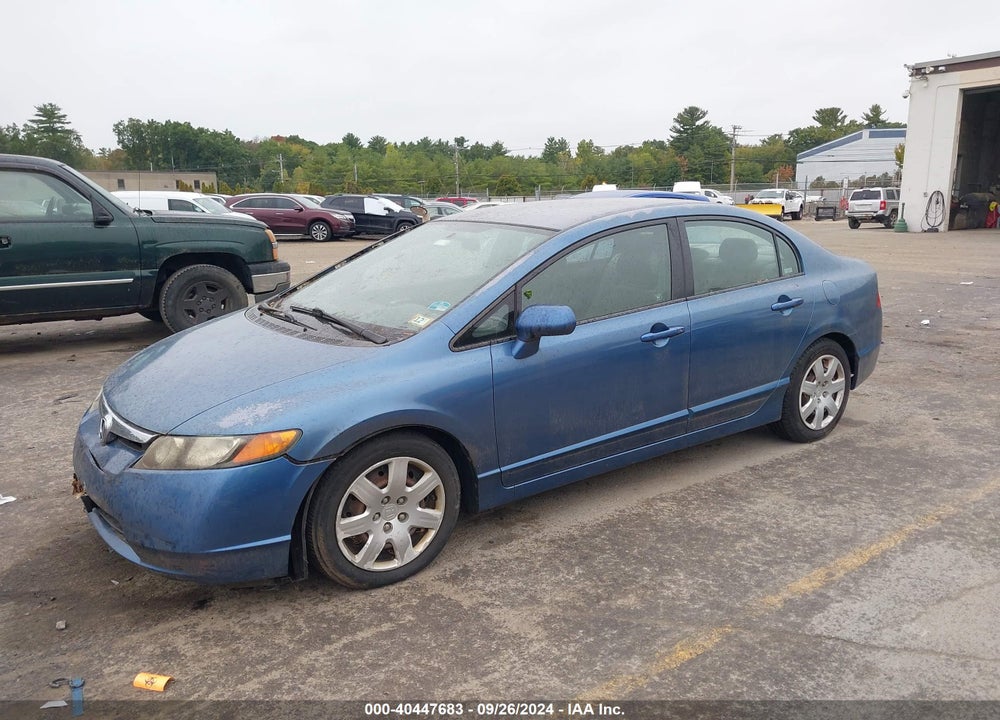 2008 HONDA CIVIC LX VIN: 2HGFA16598H529889