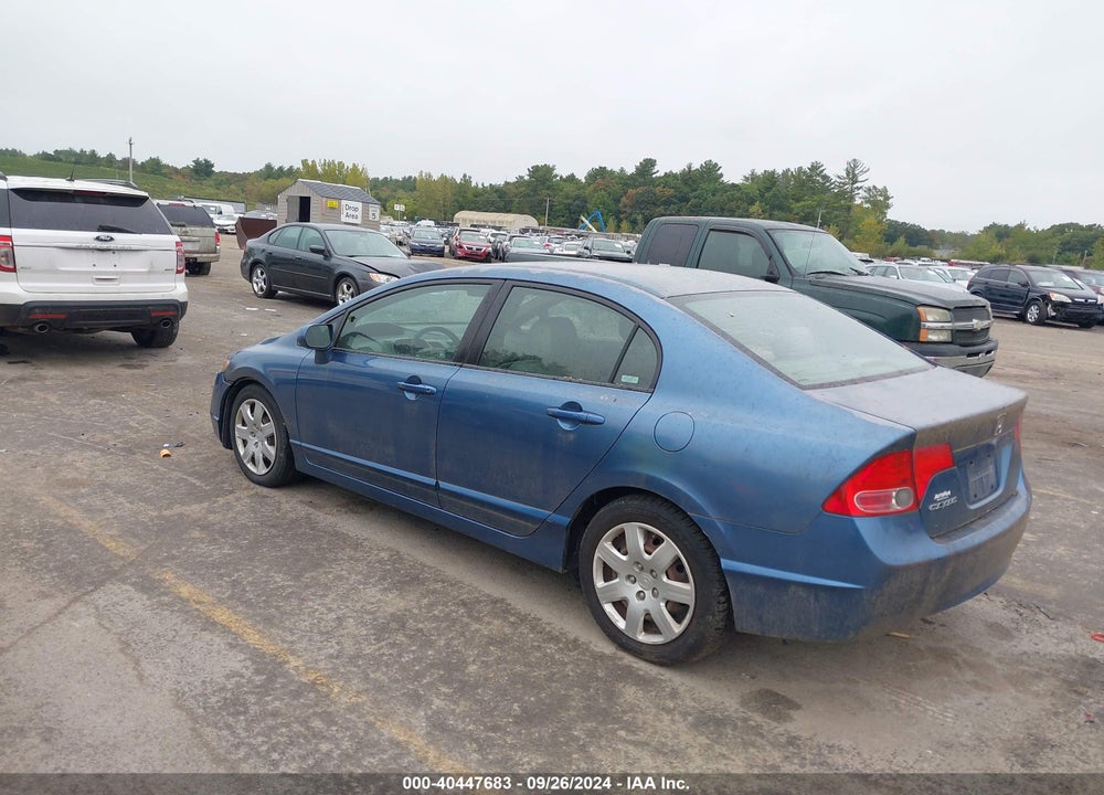 2008 HONDA CIVIC LX VIN: 2HGFA16598H529889