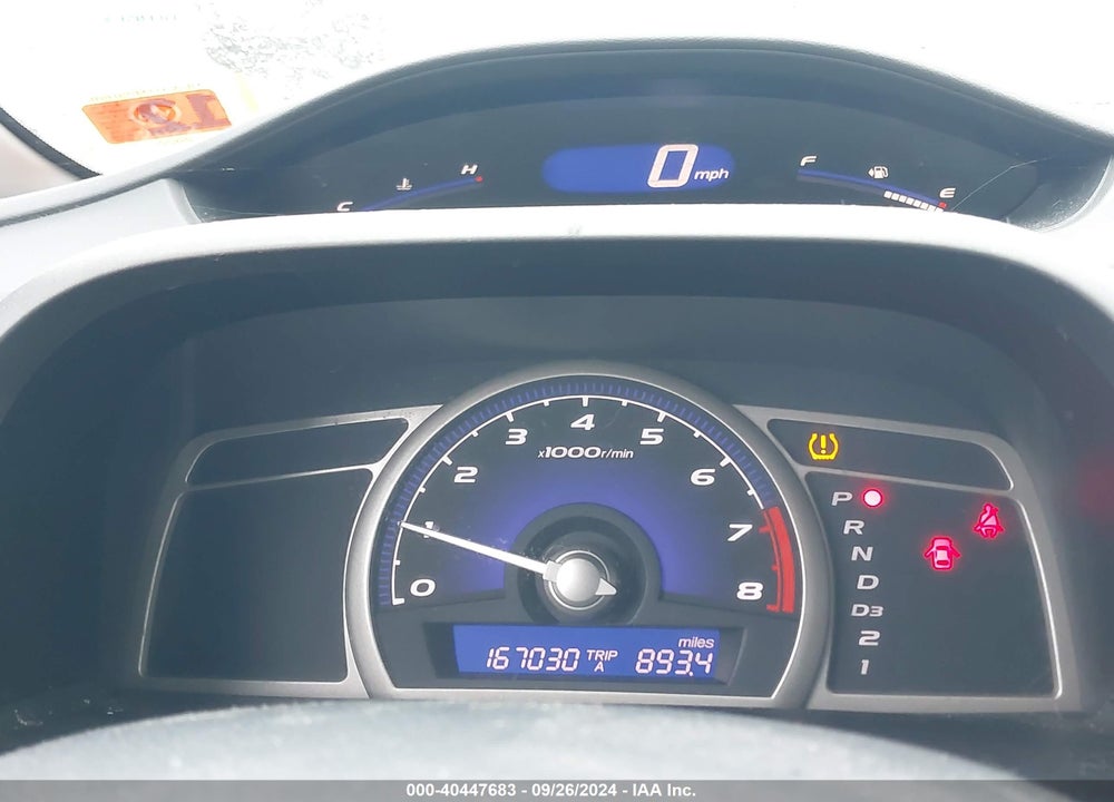 2008 HONDA CIVIC LX VIN: 2HGFA16598H529889