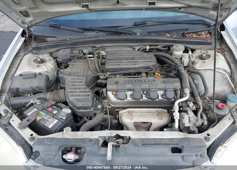 2002 HONDA CIVIC LX VIN: 1HGES15502L072555