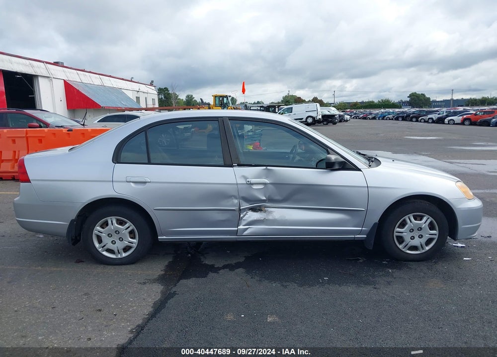 2002 HONDA CIVIC LX VIN: 1HGES15502L072555