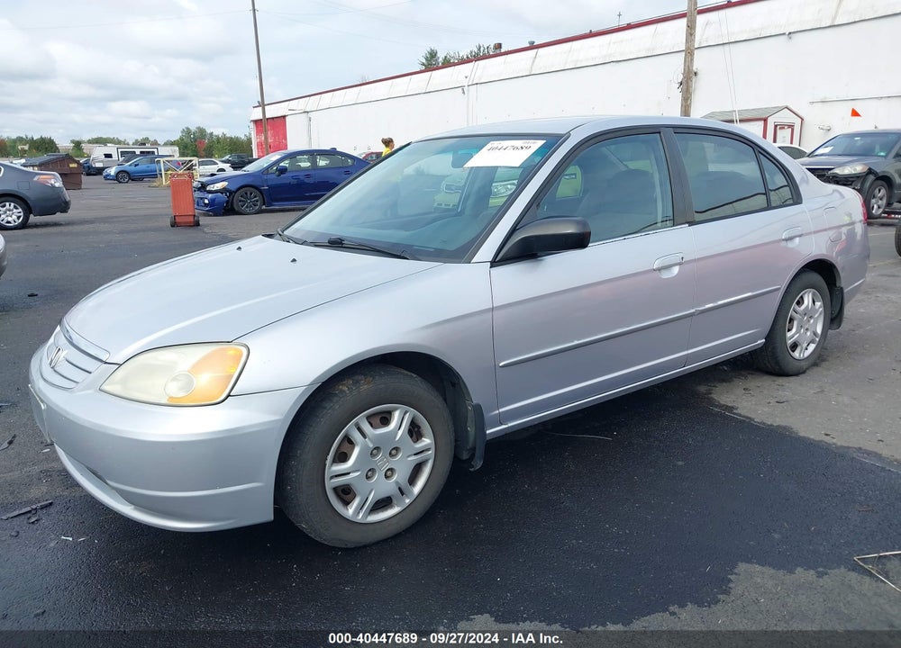 2002 HONDA CIVIC LX VIN: 1HGES15502L072555