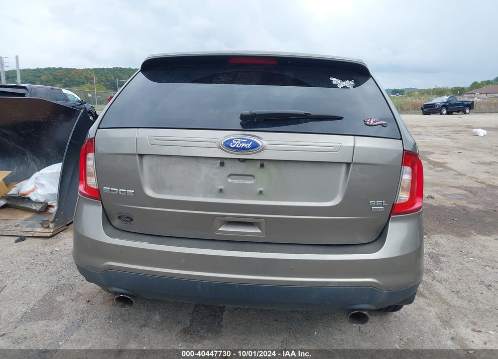 2012 FORD EDGE SEL VIN: 2FMDK4JC6CBA66434