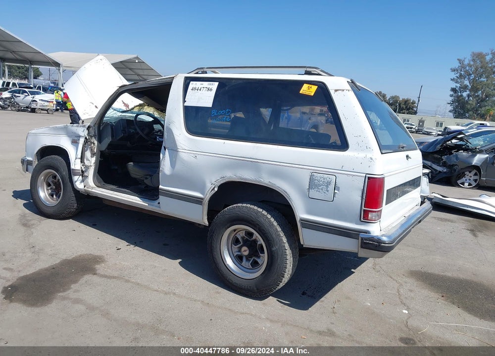 1989 CHEVROLET BLAZER S10 VIN: 1GNCS18Z2K8231347