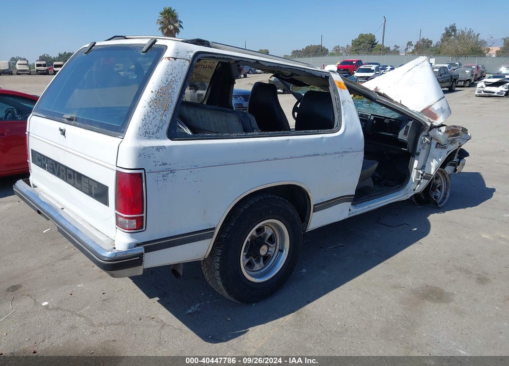 1989 CHEVROLET BLAZER S10 VIN: 1GNCS18Z2K8231347