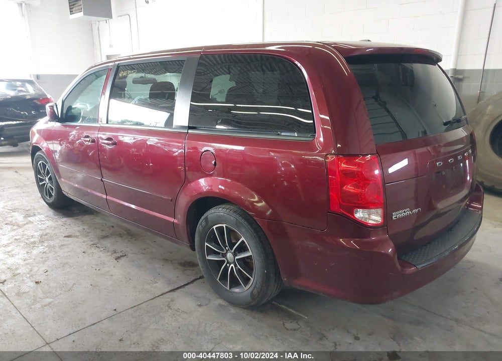 2017 DODGE GRAND CARAVAN SE PLUS VIN: 2C4RDGBG2HR601779