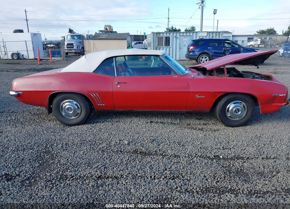 1969 CHEVROLET CAMARO VIN: 124679L510956