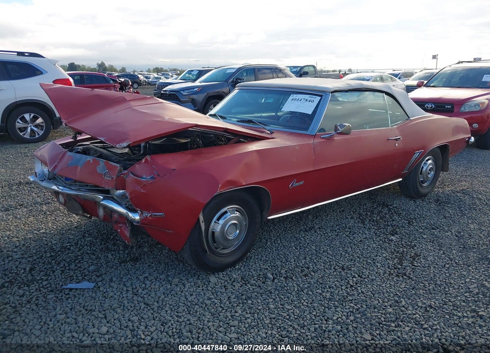 1969 CHEVROLET CAMARO VIN: 124679L510956