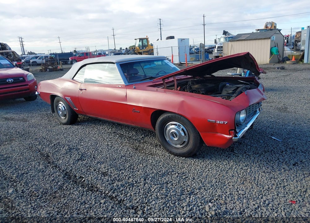 1969 CHEVROLET CAMARO VIN: 124679L510956