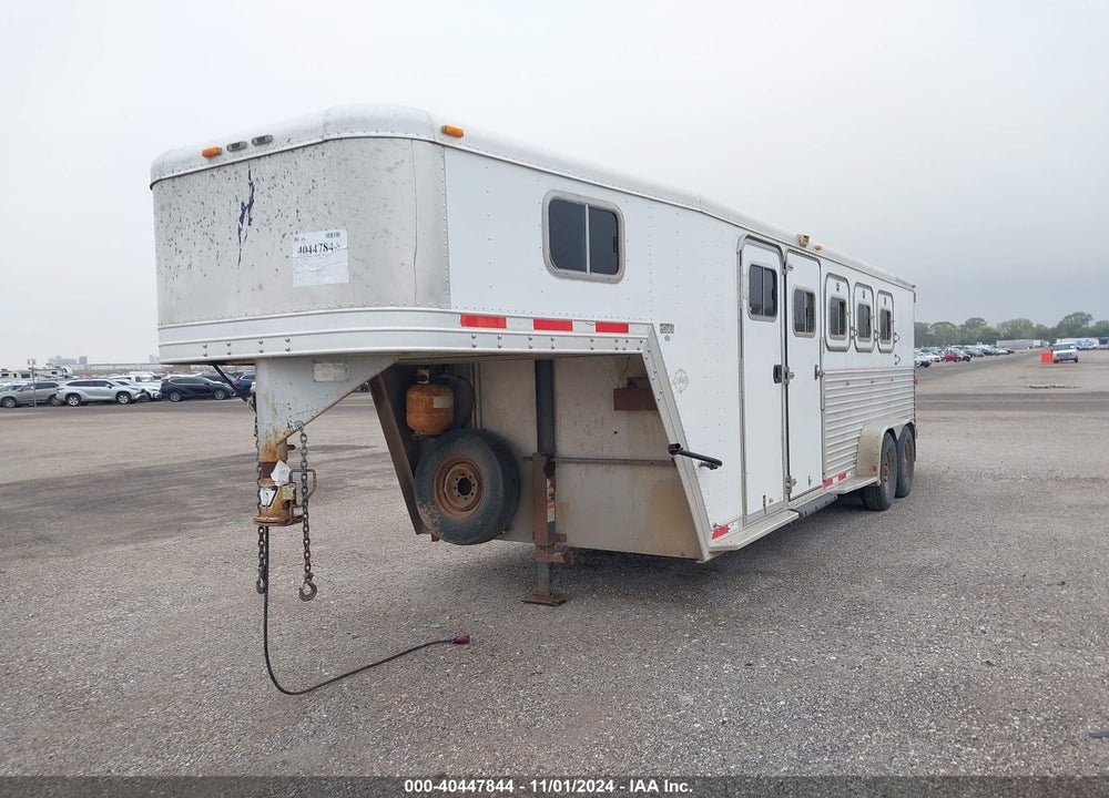 1999 FEATHERLITE MANUFACTURING 7X22 HORSE TRAILER VIN: 4FGL02223XC118456