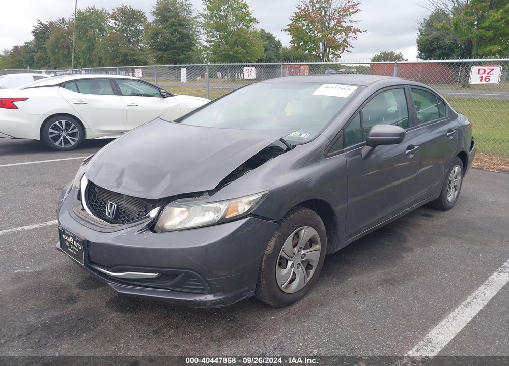 2014 HONDA CIVIC LX VIN: 19XFB2F52EE263317