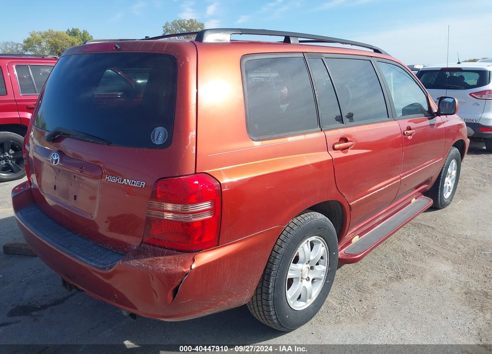 2003 TOYOTA HIGHLANDER V6 VIN: JTEGF21A730082342