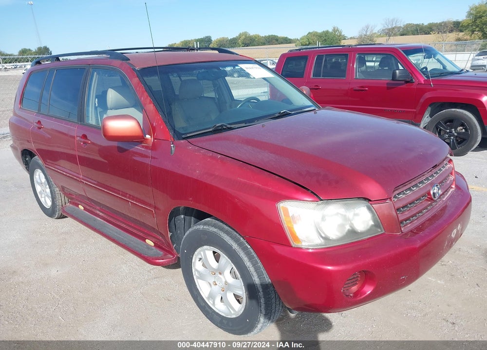 2003 TOYOTA HIGHLANDER V6 VIN: JTEGF21A730082342