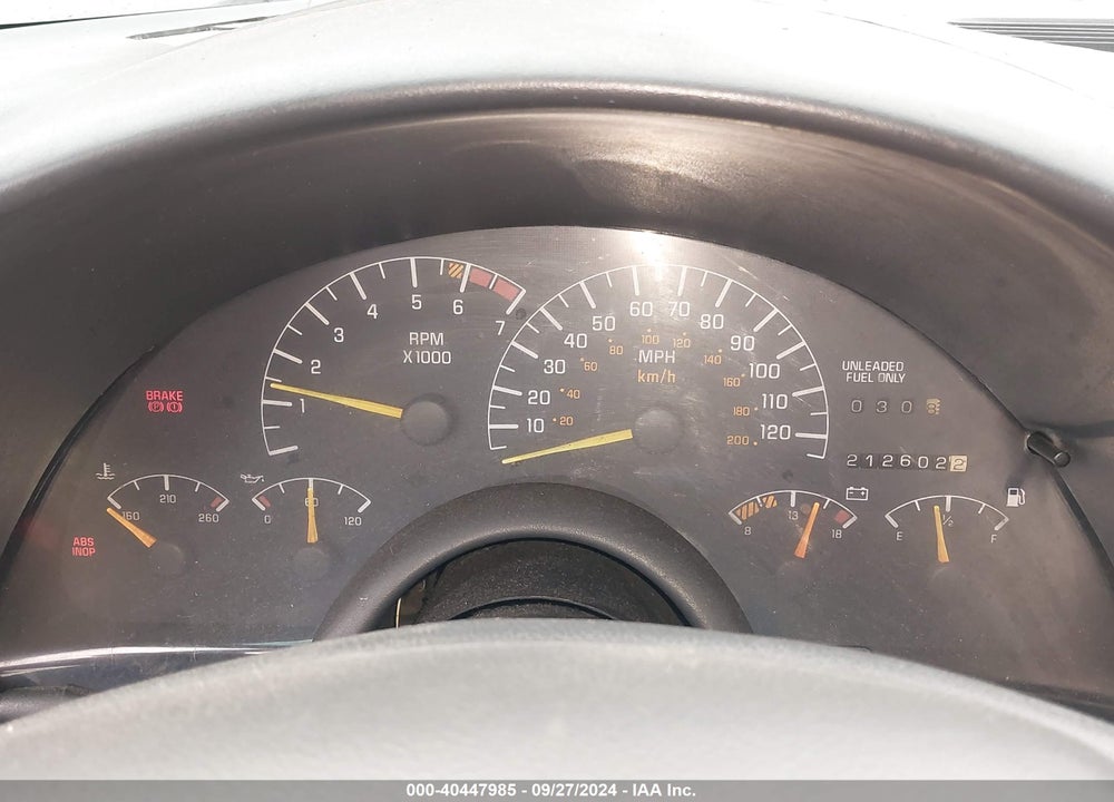 1996 PONTIAC FIREBIRD VIN: 2G2FS22K9T2232151