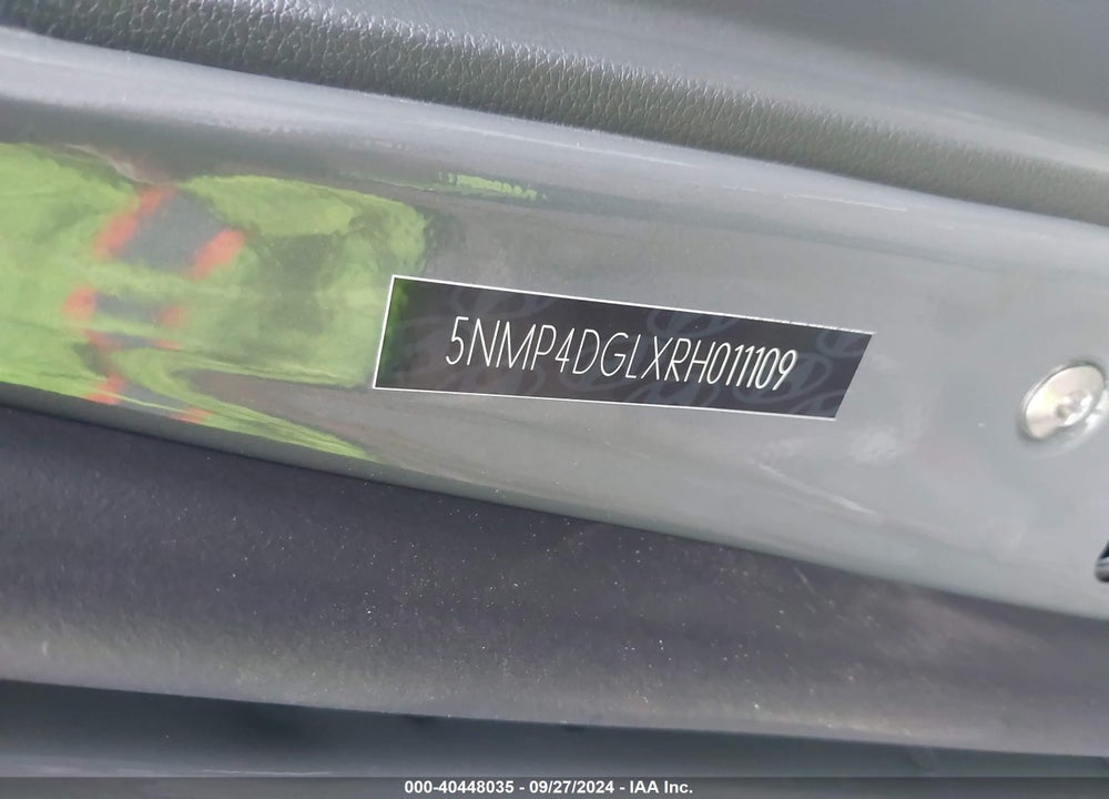 2024 HYUNDAI SANTA FE LIMITED VIN: 5NMP4DGLXRH011109