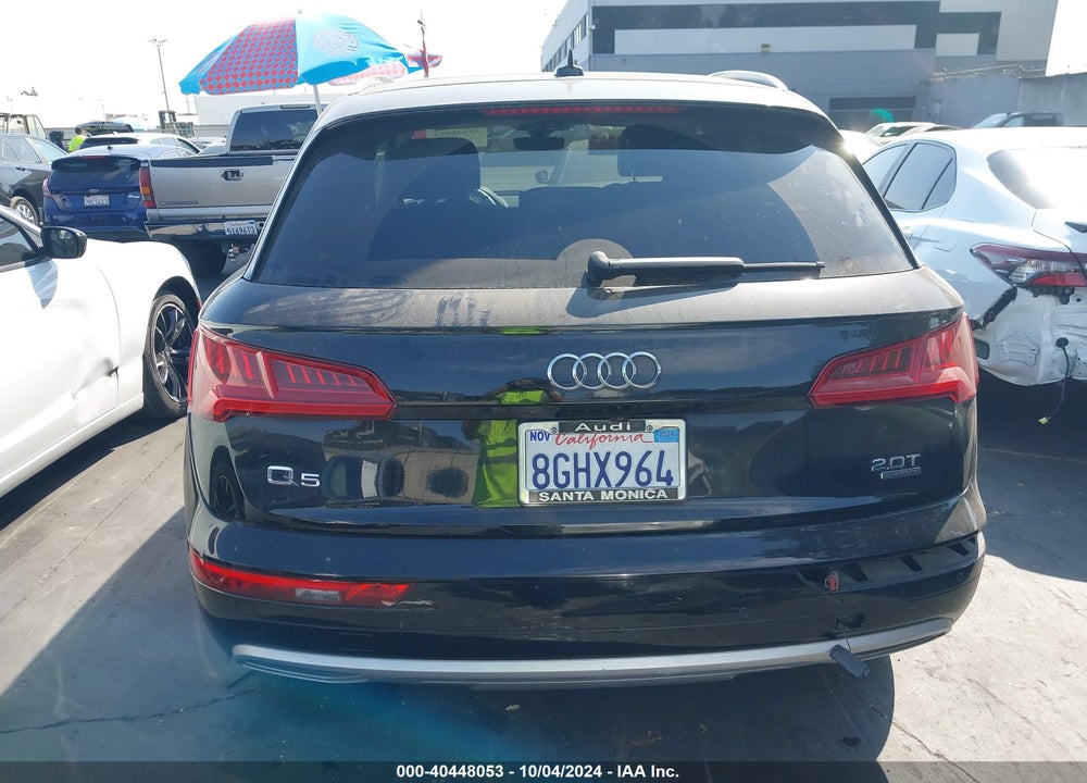 2018 AUDI Q5 2.0T PREMIUM/2.0T TECH PREMIUM VIN: WA1BNAFY6J2219378