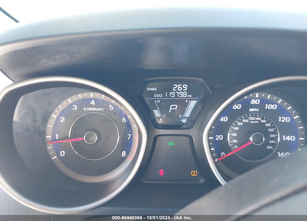 2013 HYUNDAI ELANTRA VIN: KMHDH4AE8DU866387