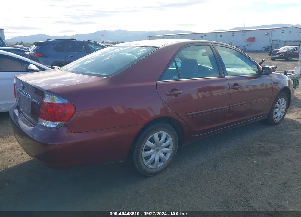 2006 TOYOTA CAMRY LE VIN: 4T1BE32K76U149917