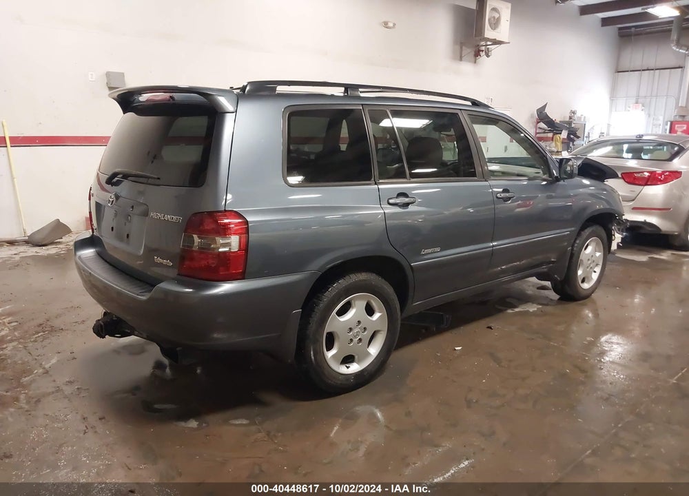 2006 TOYOTA HIGHLANDER LIMITED V6 VIN: JTEEP21AX60172562