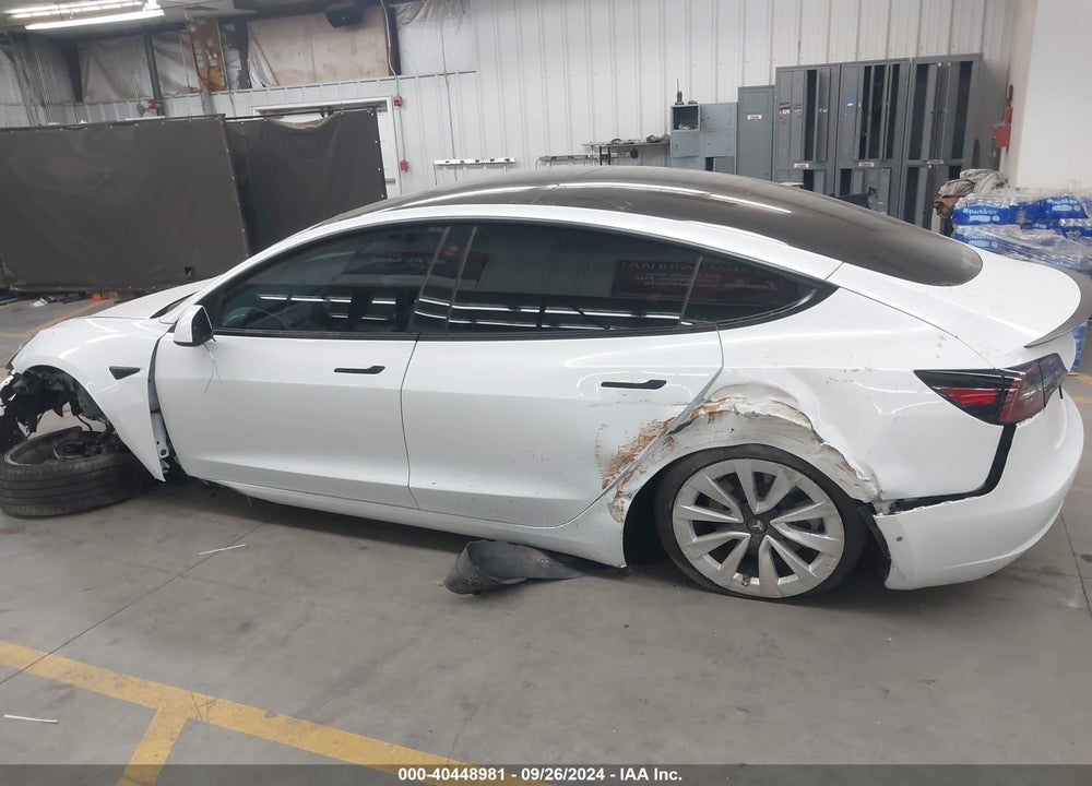 2022 TESLA MODEL 3 LONG RANGE DUAL MOTOR ALL-WHEEL DRIVE VIN: 5YJ3E1EBXNF253009