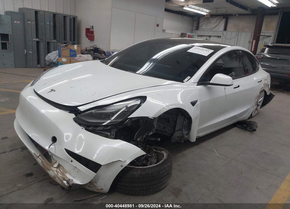 2022 TESLA MODEL 3 LONG RANGE DUAL MOTOR ALL-WHEEL DRIVE VIN: 5YJ3E1EBXNF253009