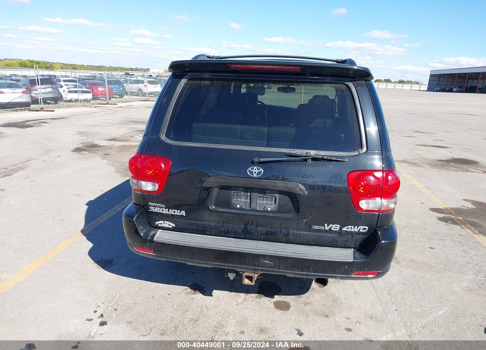 2006 TOYOTA SEQUOIA LIMITED V8 VIN: 5TDBT48A06S272378