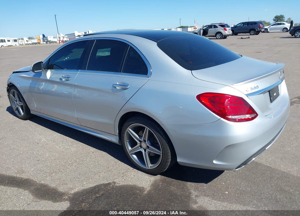 2015 MERCEDES-BENZ C 300 4MATIC/LUXURY 4MATIC/SPORT 4MATIC VIN: 55SWF4KB8FU074290