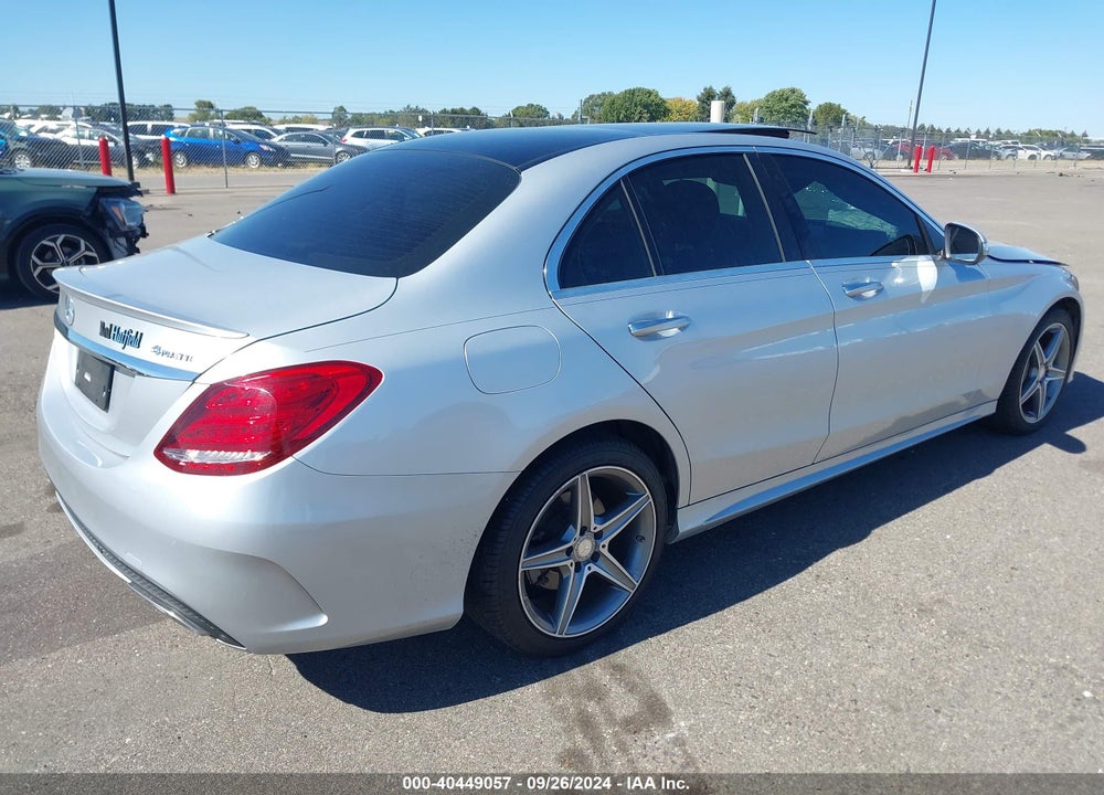 2015 MERCEDES-BENZ C 300 4MATIC/LUXURY 4MATIC/SPORT 4MATIC VIN: 55SWF4KB8FU074290