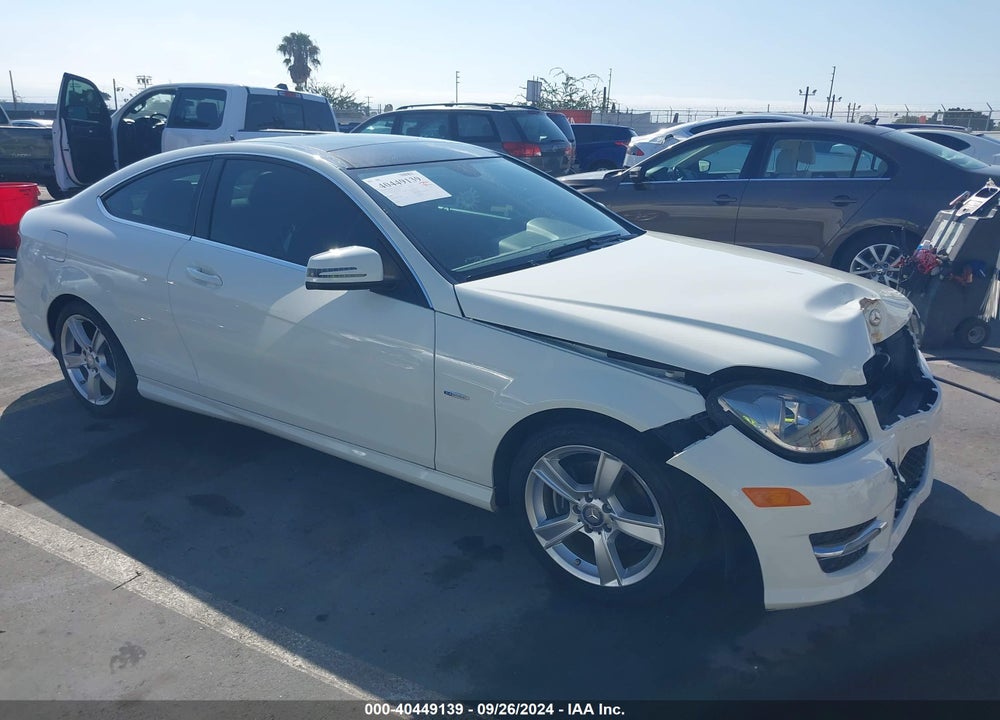 2012 MERCEDES-BENZ C 250 VIN: WDDGJ4HB5CF872450