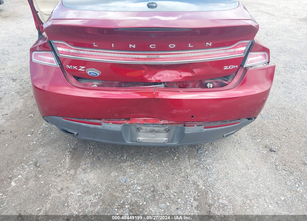 2013 LINCOLN MKZ HYBRID VIN: 3LN6L2LU8DR827709