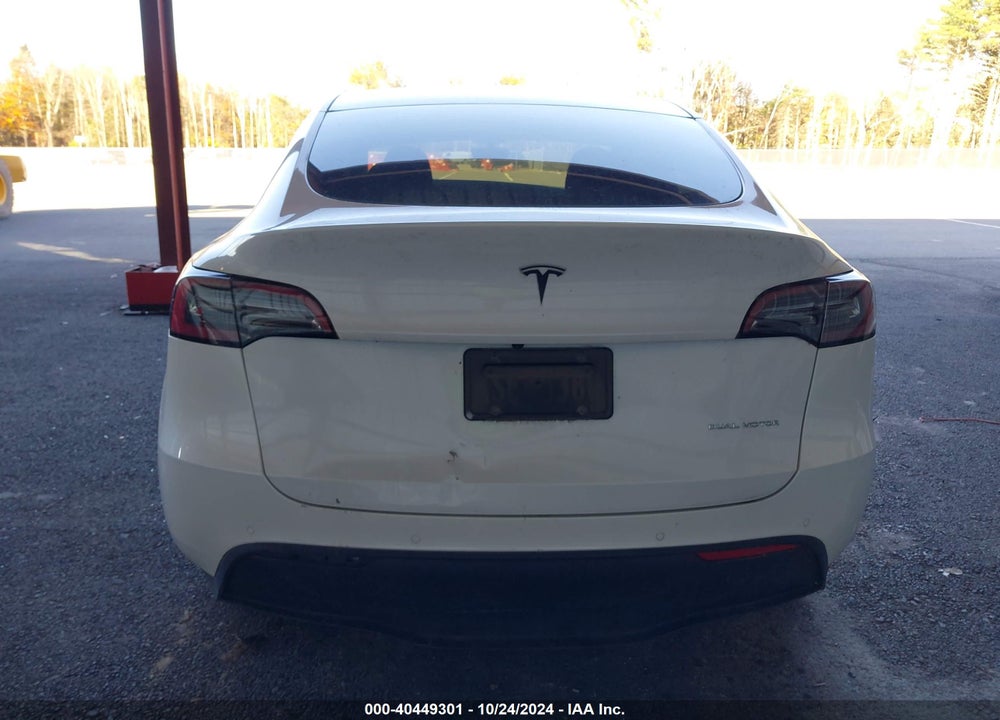 2021 TESLA MODEL Y LONG RANGE DUAL MOTOR ALL-WHEEL DRIVE VIN: 5YJYGDEE3MF255520
