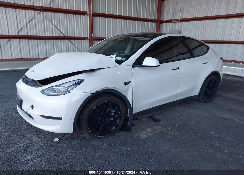 2021 TESLA MODEL Y LONG RANGE DUAL MOTOR ALL-WHEEL DRIVE VIN: 5YJYGDEE3MF255520