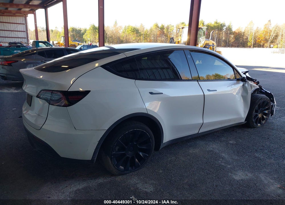 2021 TESLA MODEL Y LONG RANGE DUAL MOTOR ALL-WHEEL DRIVE VIN: 5YJYGDEE3MF255520