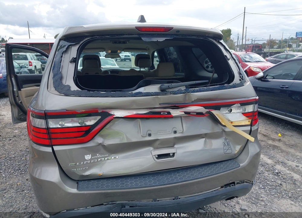 2016 DODGE DURANGO SXT VIN: 1C4RDJAG0GC458837