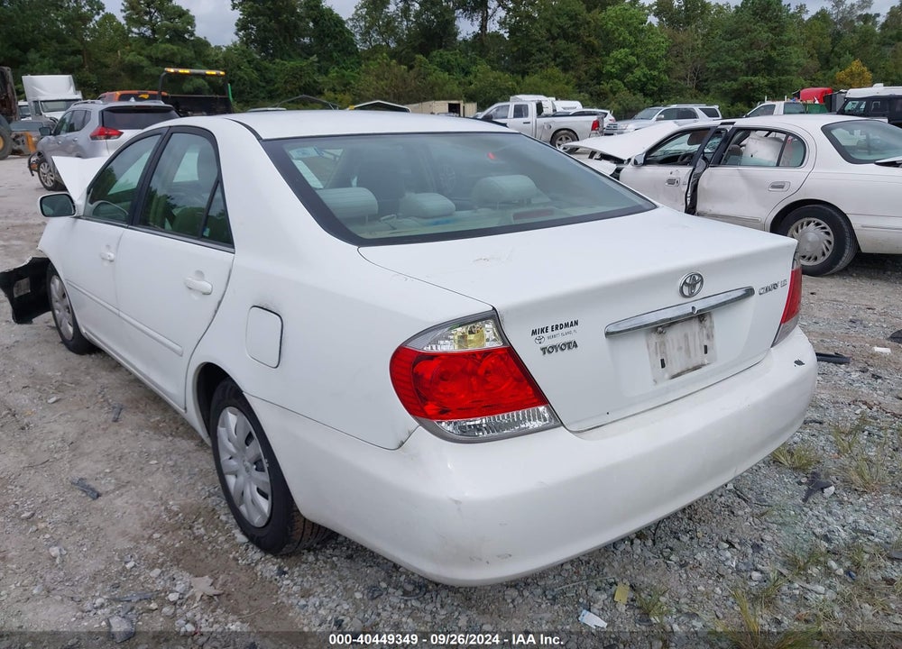 2005 TOYOTA CAMRY LE VIN: 4T1BE32K85U631262